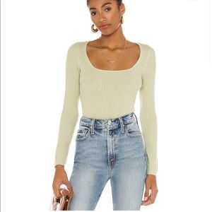 Revolve Song of style green sweater
